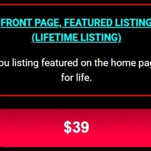 FRONT PAGE FEATURED LISTING